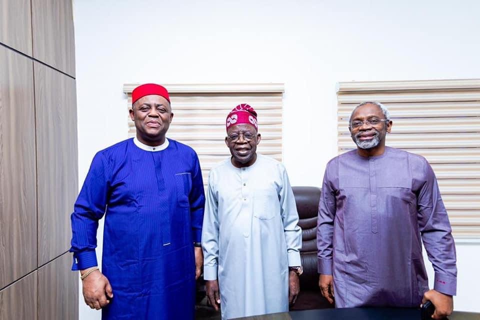 Fani-Kayode with the APC presidential candidate and Gbajabiamila 