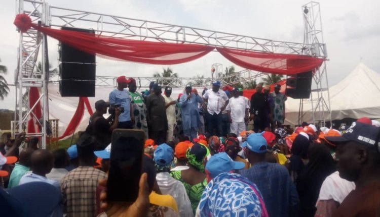 Kogi people at the event to declare support for the APC presidential candidate in the 2023 election, Bola Ahmed Tinubu and his running mate in Okene on Saturday