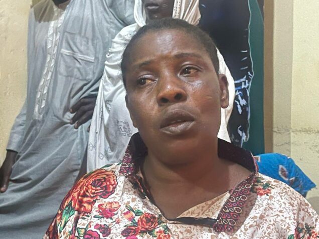 60- year- old Nsa Heneswa: Her attempt to take 3 stolen children out of Maidugri, Borno State was foiled.