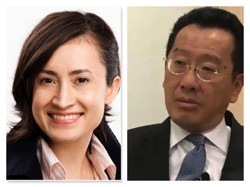 Hsiao Bi-Khim and Wellington Koo- banned by China