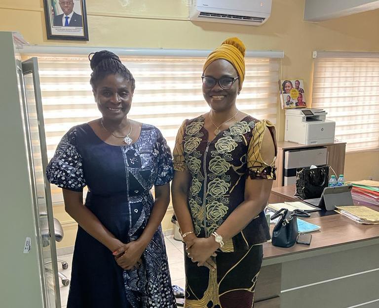 Executive Secretary, Health Facilities Monitoring and Accreditation Agency (HEFAMAA), Dr. Abiola Idowu and the Commissioner of Health, Edo State, Professor Obehi Akoria during her visit to HEFAMAA recently.