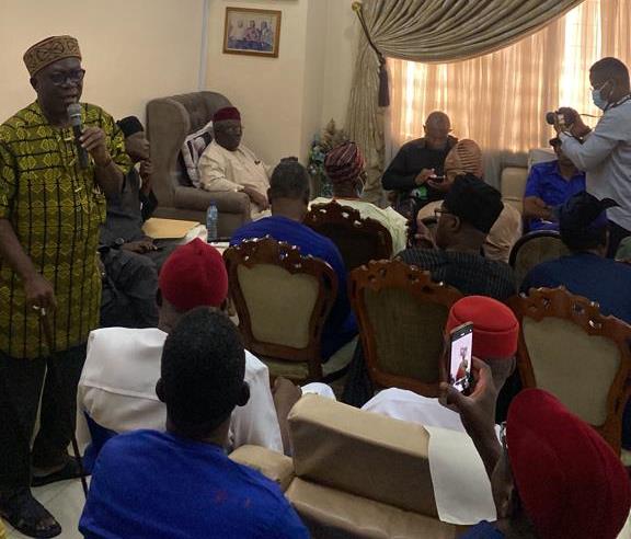 Obi with Adebanjo and others