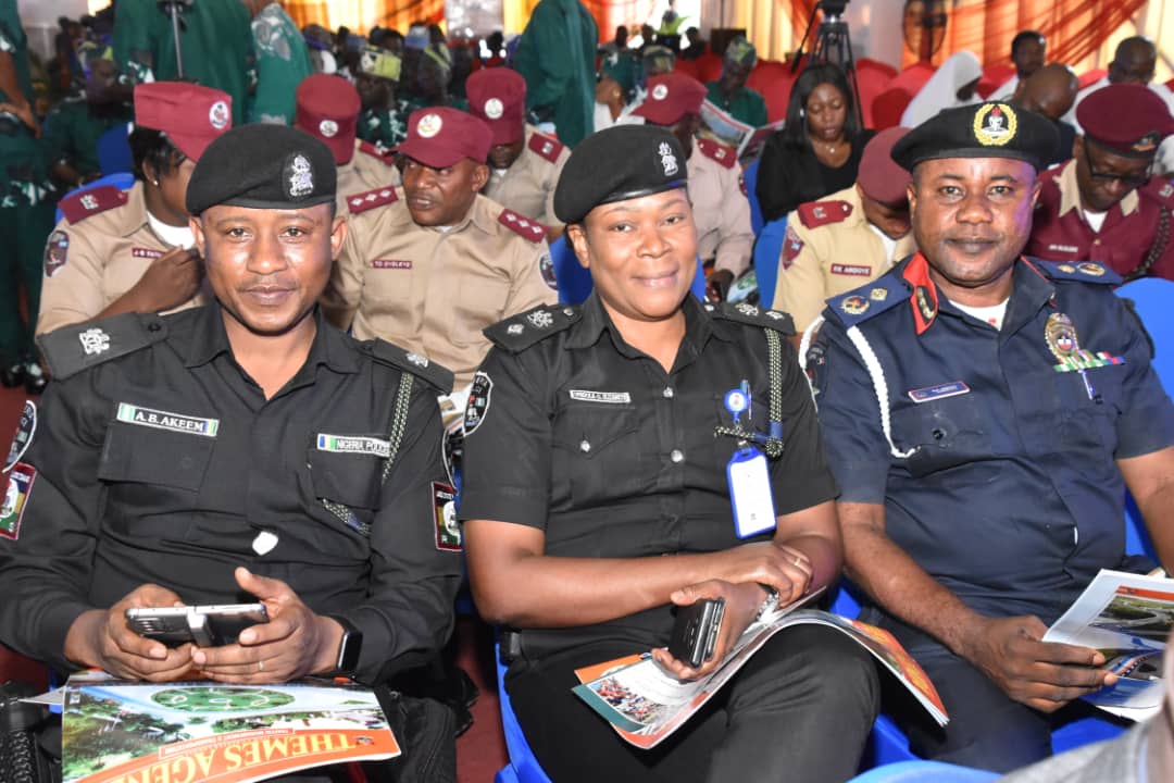Security and FRSC personnel at the event