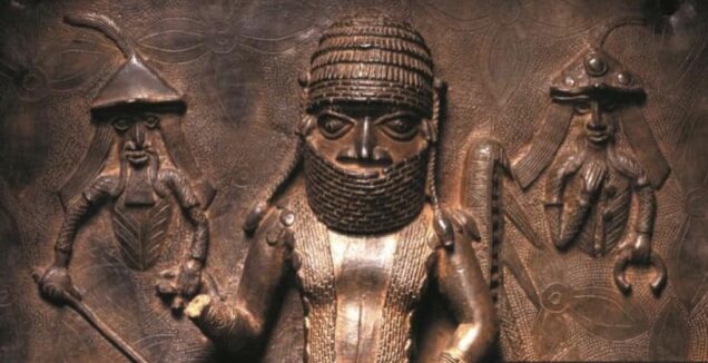 One of the bronze artefacts looted from Benin