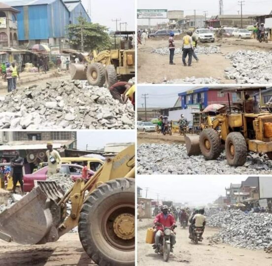 Palliative work on Sango-Ijoko-Alagbole road