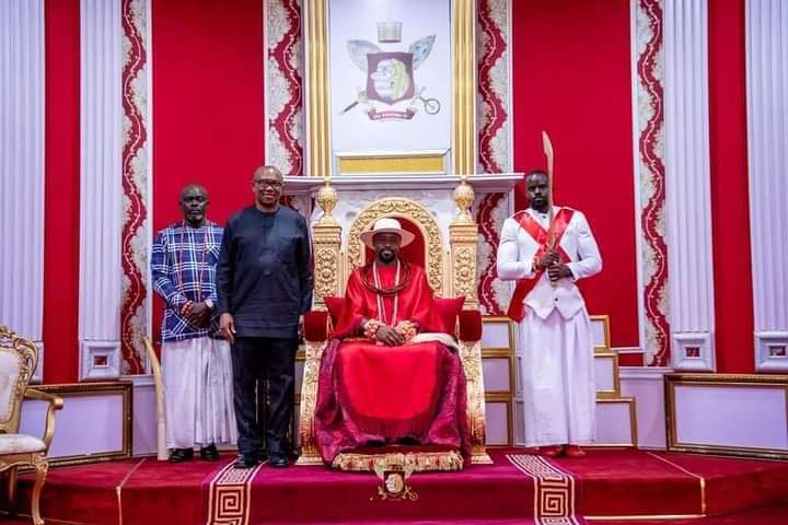 Peter Obi and Olu of Warri