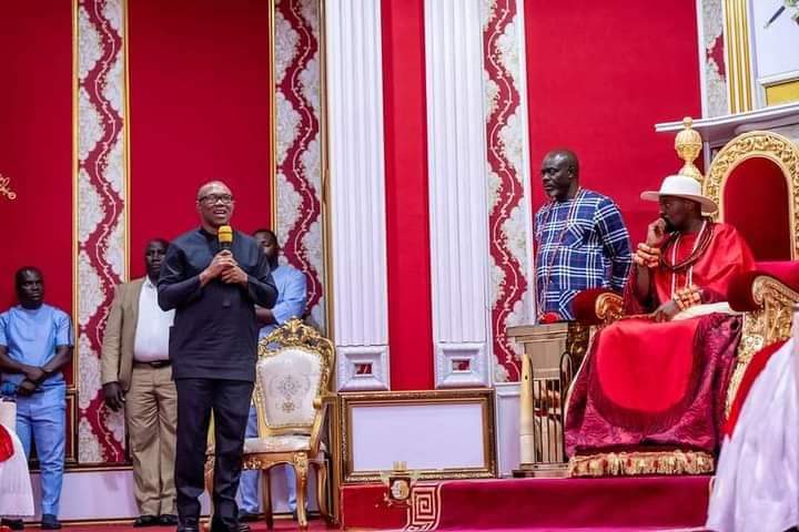 Peter Obi and Olu of Warri