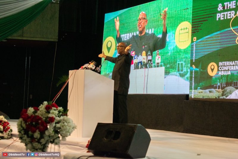 Peter Obi at the Abuja conference