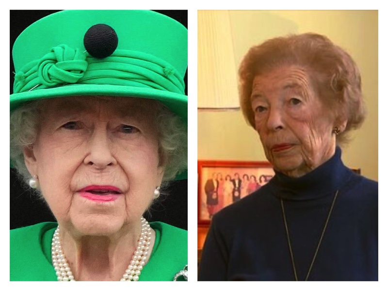 Queen Elizabeth and Lady Myra Butter