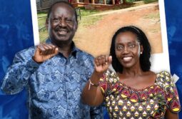 Raila Odinga and running mate Martha Karua