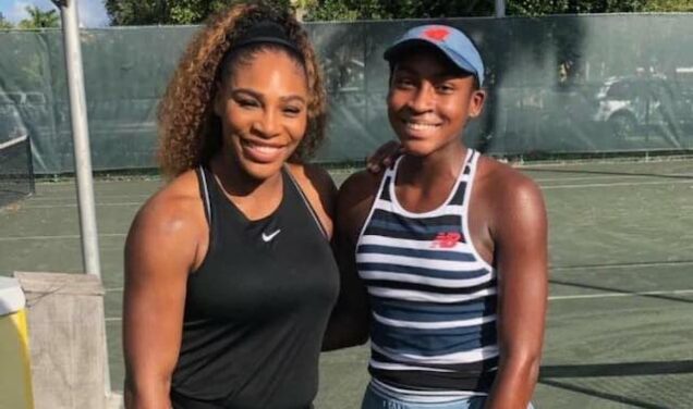 Serena Williams and protege Coco Gauff