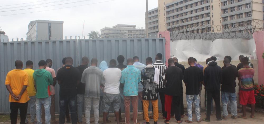 The suspected internet fraudsters