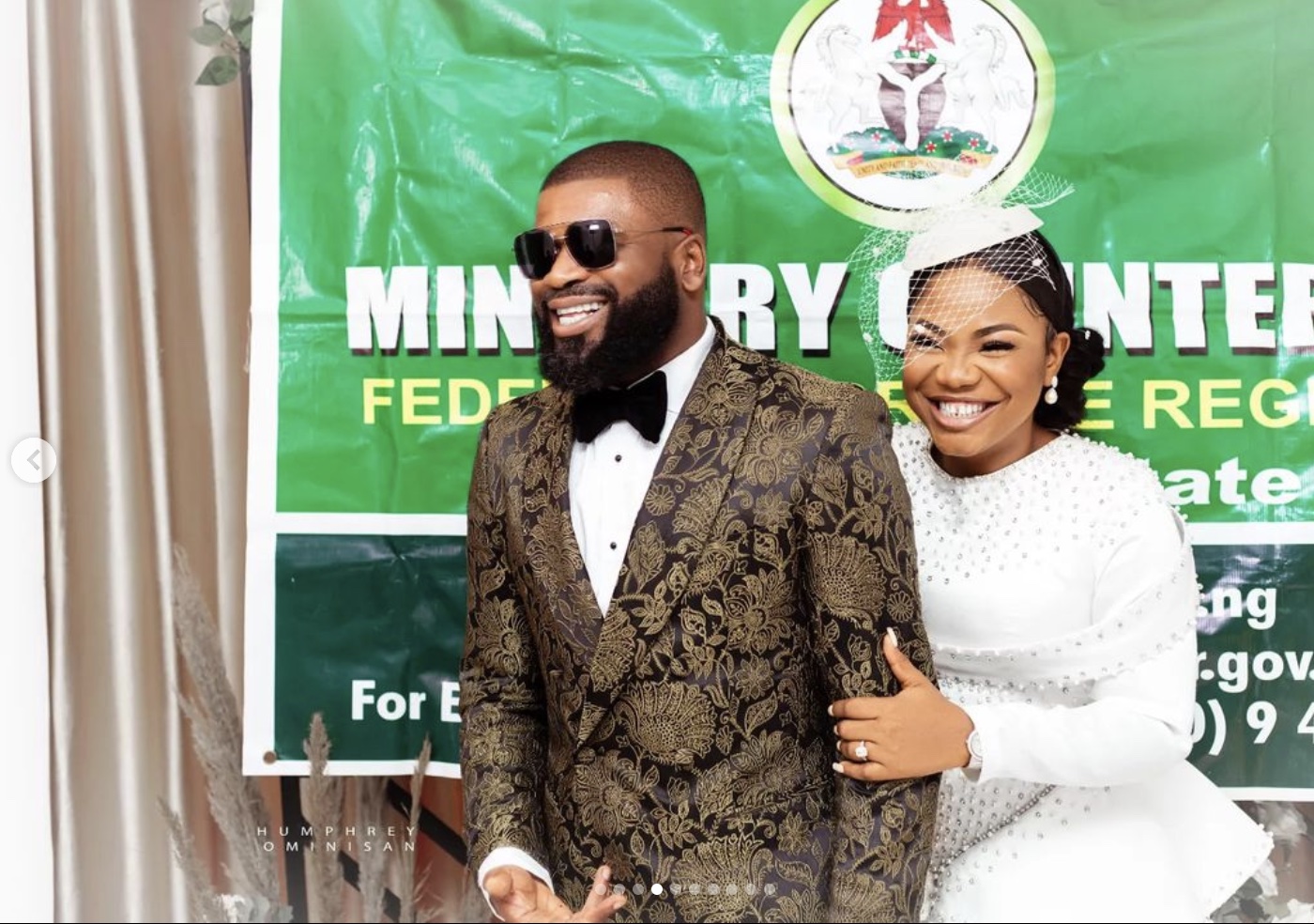 The Happy couple: Mercy Chinwo and Pastor Blessed