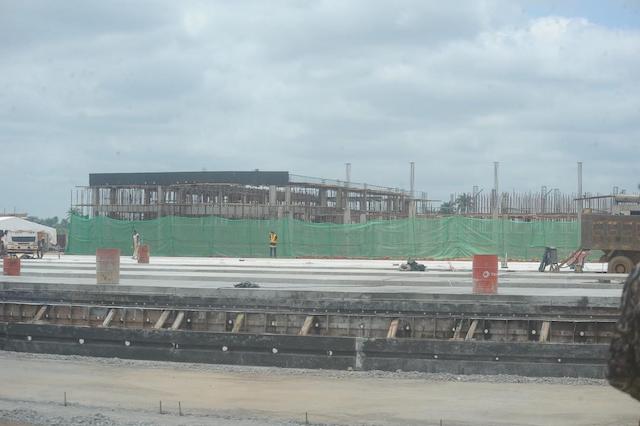 The terminal building for the Ekiti airport still under construction