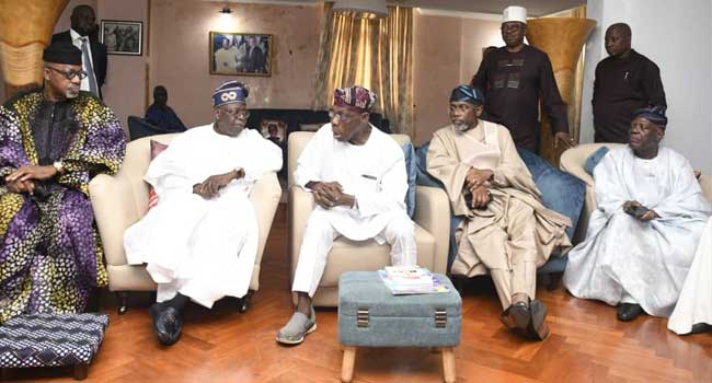 Gov. Abiodun, Tinubu, Obasanjo and Gbajabiamila in Abeokuta