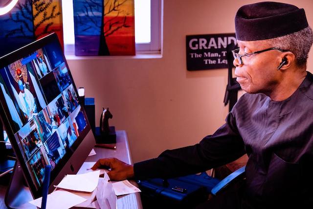 VP Yemi Osinbajo virtually attends FEC meeting