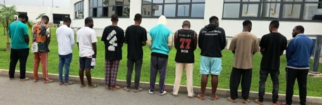 The suspected internet fraudsters