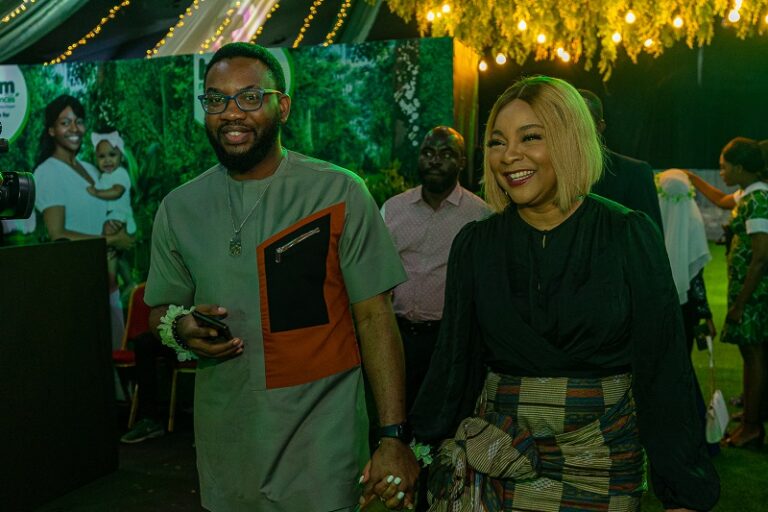 Ibrahim Suleiman and his wife, Linda Ejiofor at the products launch.