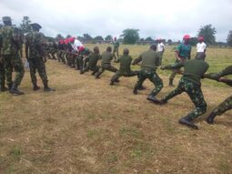 Officers within Major and 2nd Lieutenant rank in Nigerian Army are competing in the annual Inter-Brigade combant proficiency competition