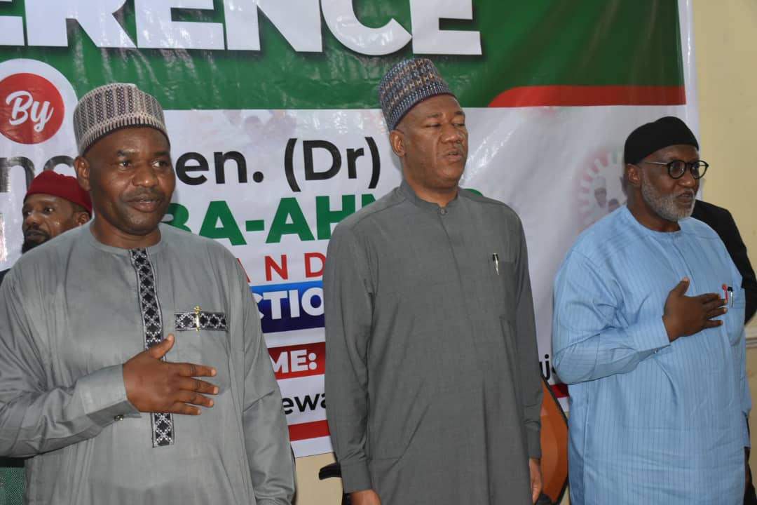 Yusuf Datti, Vice-Presidential candidate of the Labour Party (LP), and some executives of the party