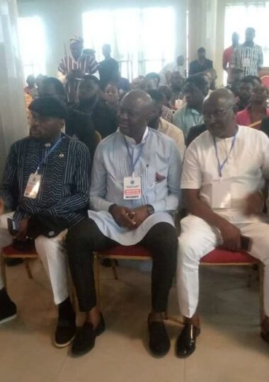 Dr Dawari George (middle) emerges Governorship Candidate of the Action Alliance, AA.