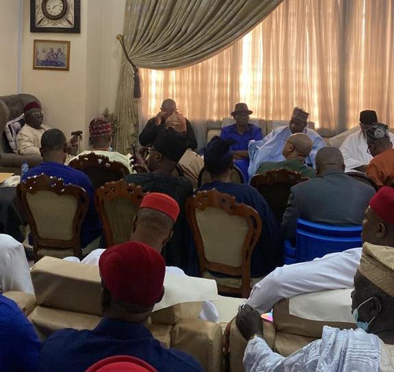 The Labour Party presidential candidate with Adebanjo