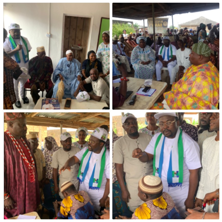 Ajadi visits Olososun, donates wheelchair to physically challenged boy