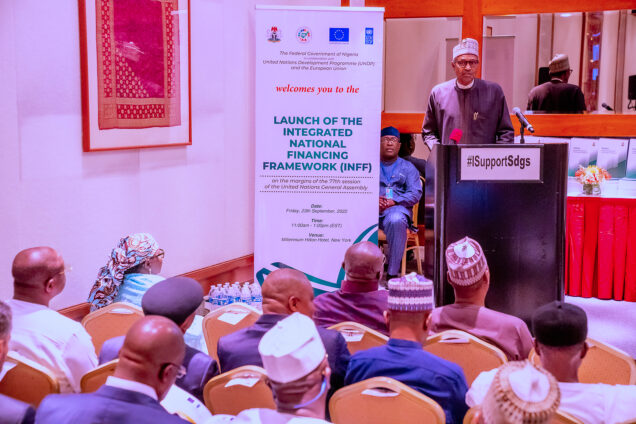 President Muhammadu Buhari launches Nigeria’s Integrated National Financing Framework (INFF) for Sustainable Development.