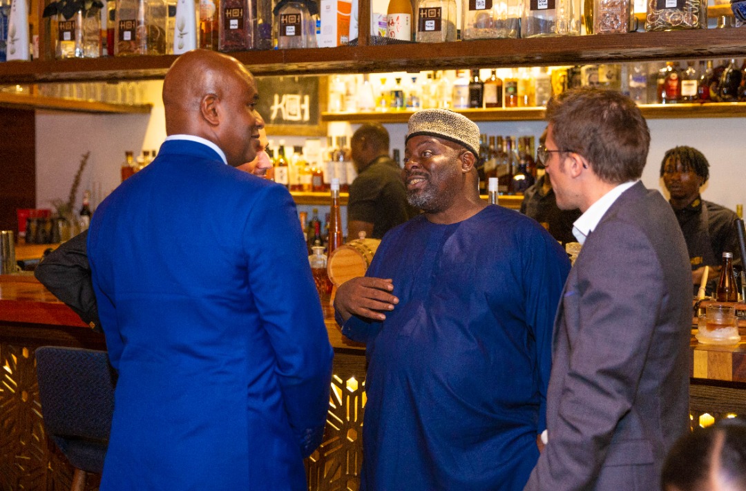 Tobi Amusan and guests at her Homecoming dinner at KOI Restaurant, VI, Lagos. Photo by Ayodele Efunla