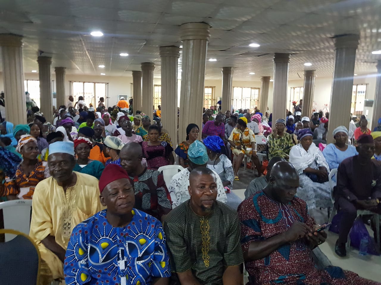 Members of the community at the event to endorse Olufemi Ajadi