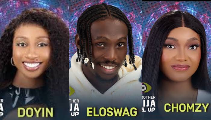 Updated: Doyin, Chomzy, Eloswag evicted from BBNaija, moved to Level 3