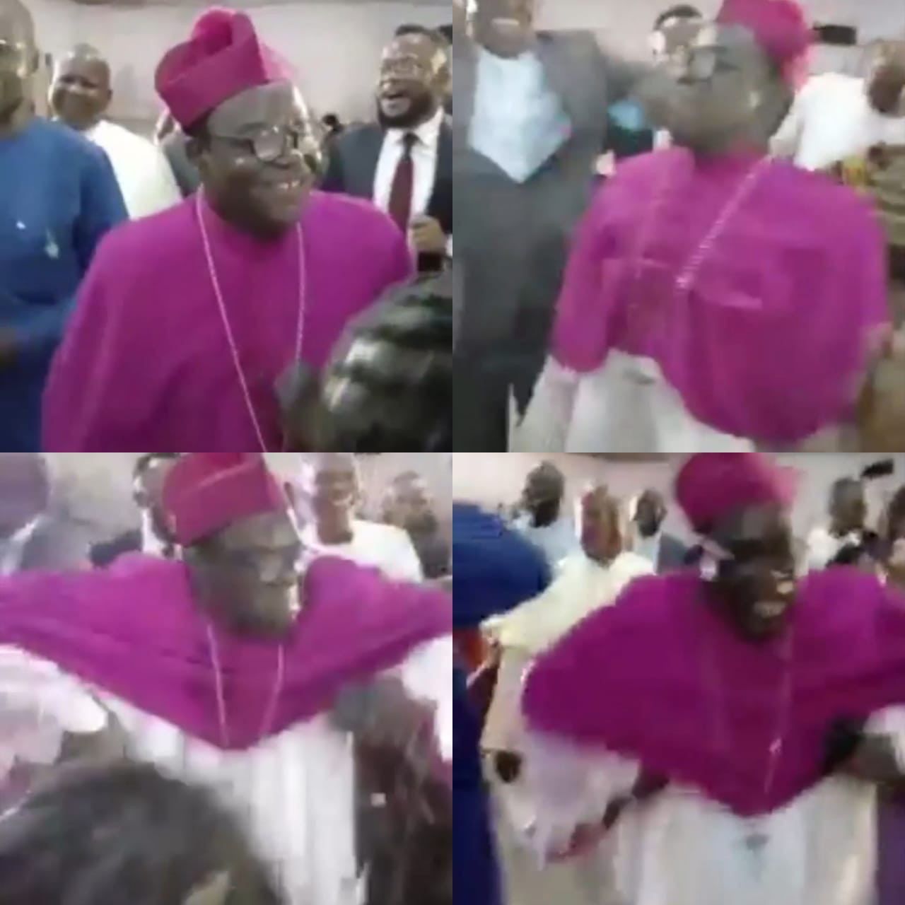 Watch Bishop Kukah dancing 'Buga’ at his 70th birthday celebration