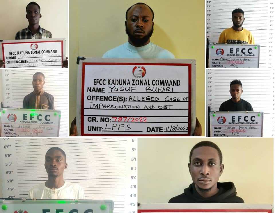 The suspected internet fraudsters