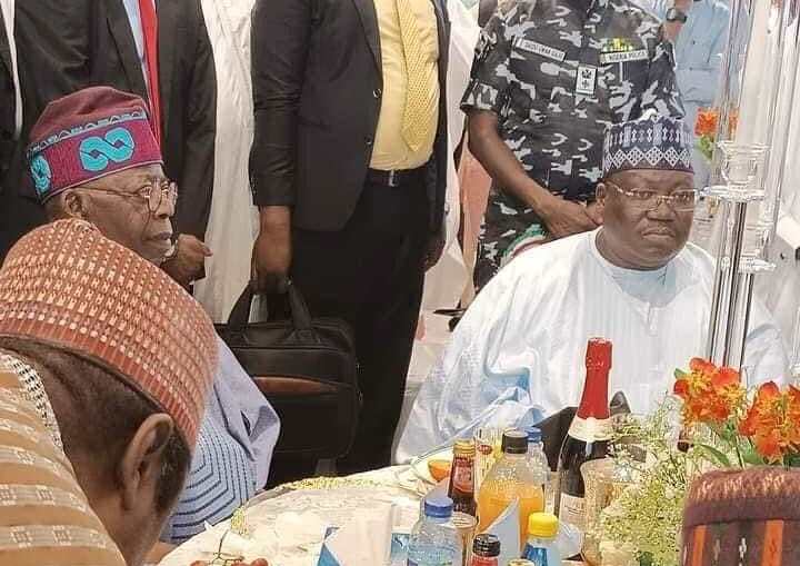 Tinubu with Lawan at the event