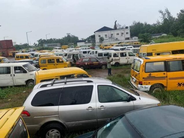 Cars auctioned in Lagos