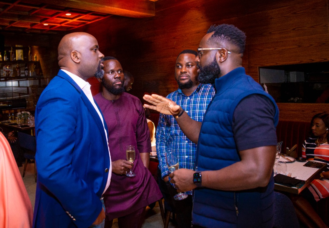 Guests at Tobi Amusan's Homecoming dinner at KOI Restaurant, VI, Lagos. Photo by Ayodele Efunla