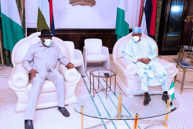 The two leaders during their meeting in Abuja