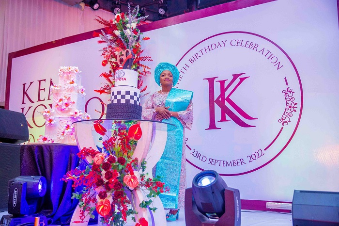 Kemi Koyejo marked her 60th birthday at the Muson centre in Lagos