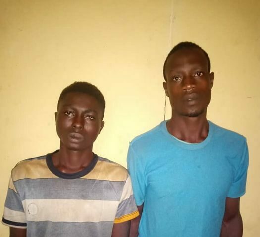 Ayodele Kolawole, aka Last Kobo and Asegbeosi Bamise, aka Kongo: Arrested for burgling an apartment in Ayegbaju-Ekiti