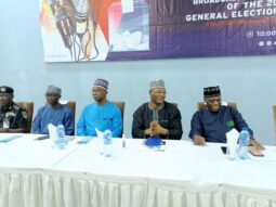 The Director-General of NBC, Malam Balarabe Ilelah, at a sensitisation forum on political broadcasting with the theme,” Towards a Fair and Responsible Broadcast Coverage of the 2023 General Elections: A Multi Stakeholders Dialogue, held in Abuja.