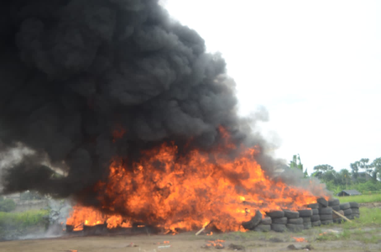 NDLEA sets ablaze N194.77bn cocaine in Lagos
