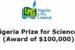 NLNG Nigeria Prize for Science award