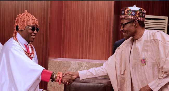Oba Ewuare II and Buhari