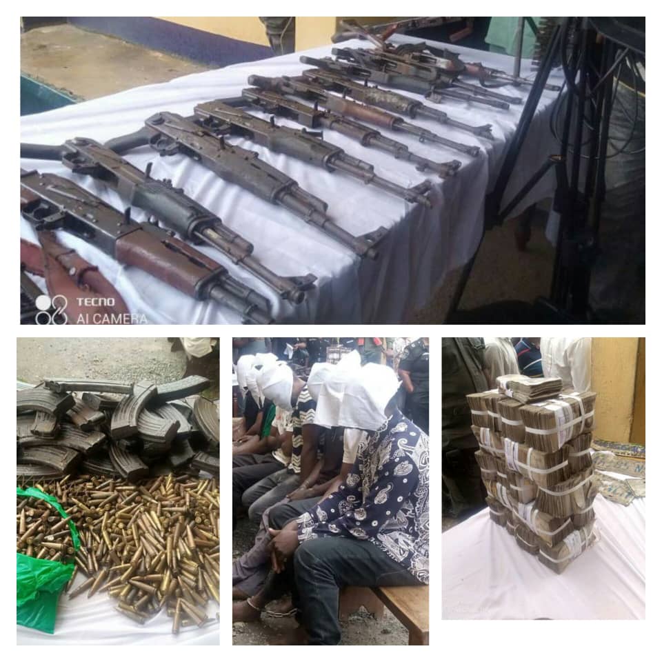 The deadly robbers and the ammunition recovered from them.