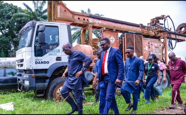 Obaseki inspecting the corporation