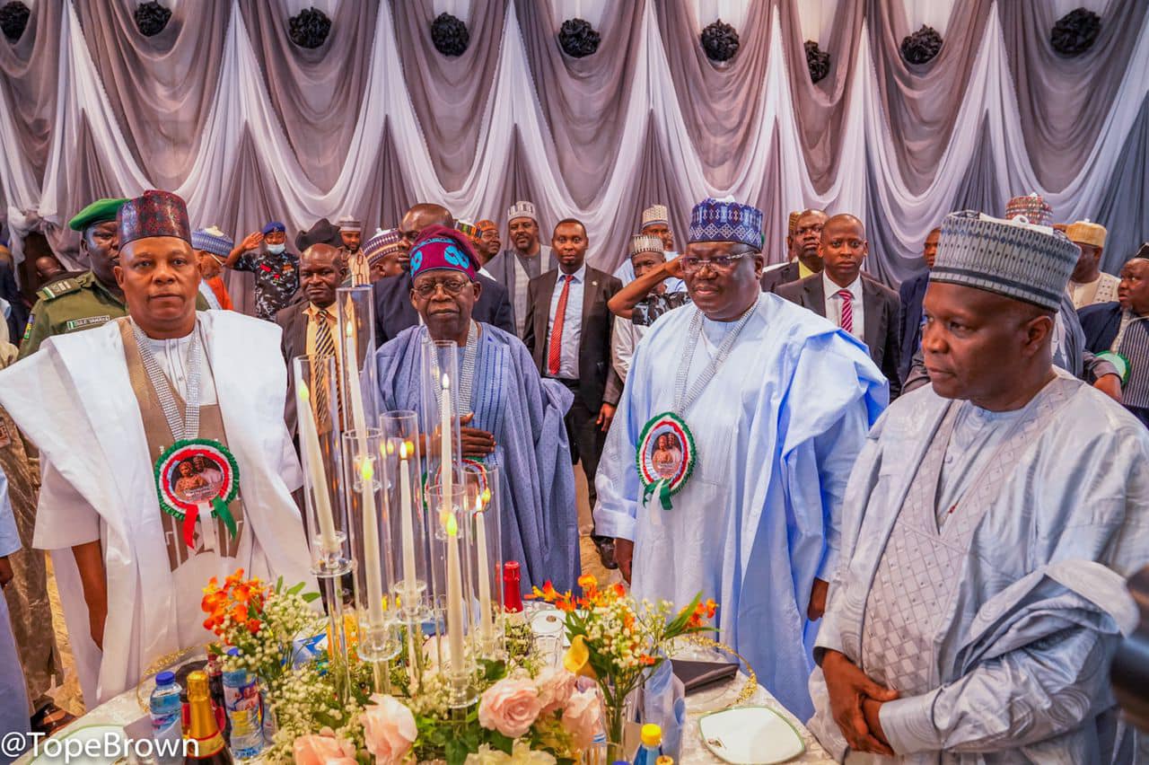 Tinubu, Lawan, others hit Gombe for Gov. Yahaya's son's wedding