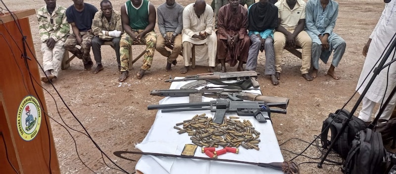 Some of the suspects, armourers arrest by the Zamfara Police Command