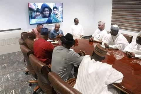 The Rivers governor meeting with the PDP governorship candidates