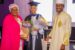 Aisha with Zahra and Yusuf Buhari during the graduation