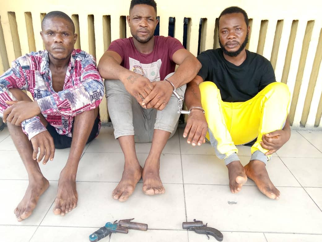 Sadiq David,  Hamisu Hassam, Babangida Ibrahim: Robbery suspects nabbed by police in Rivers 